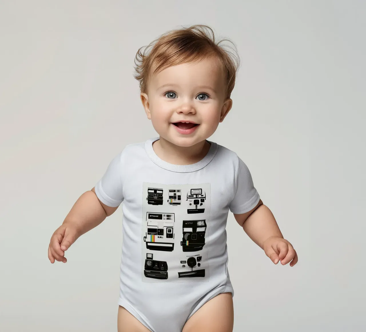 Instant Camera Collection body neonato maniche corte da Florent Bodart
