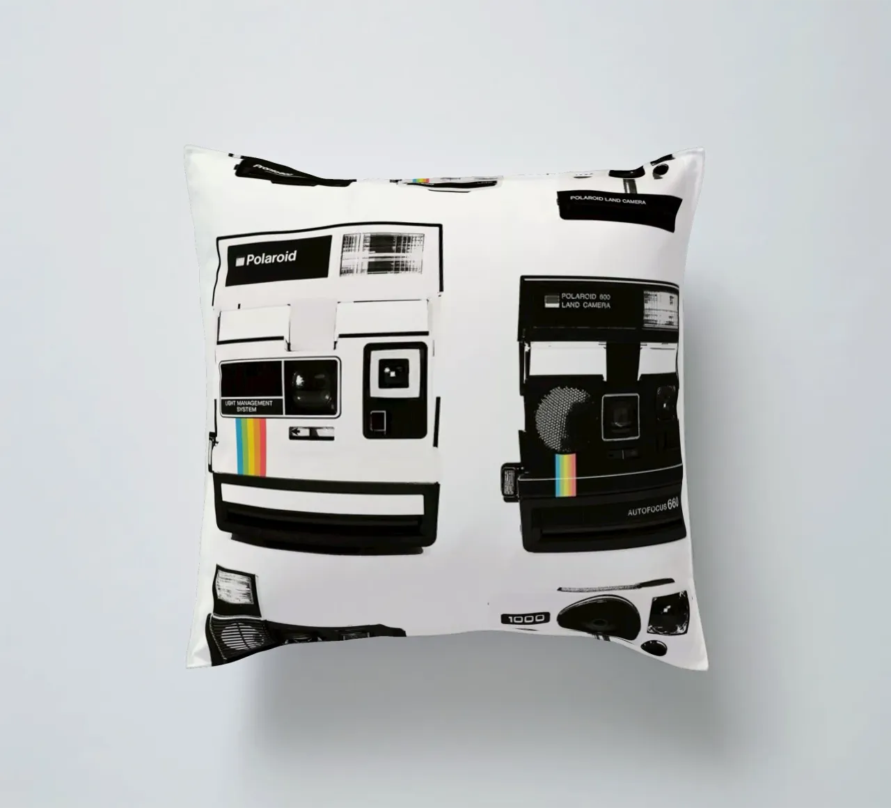 Instant Camera Collection decorative cushion by Florent Bodart