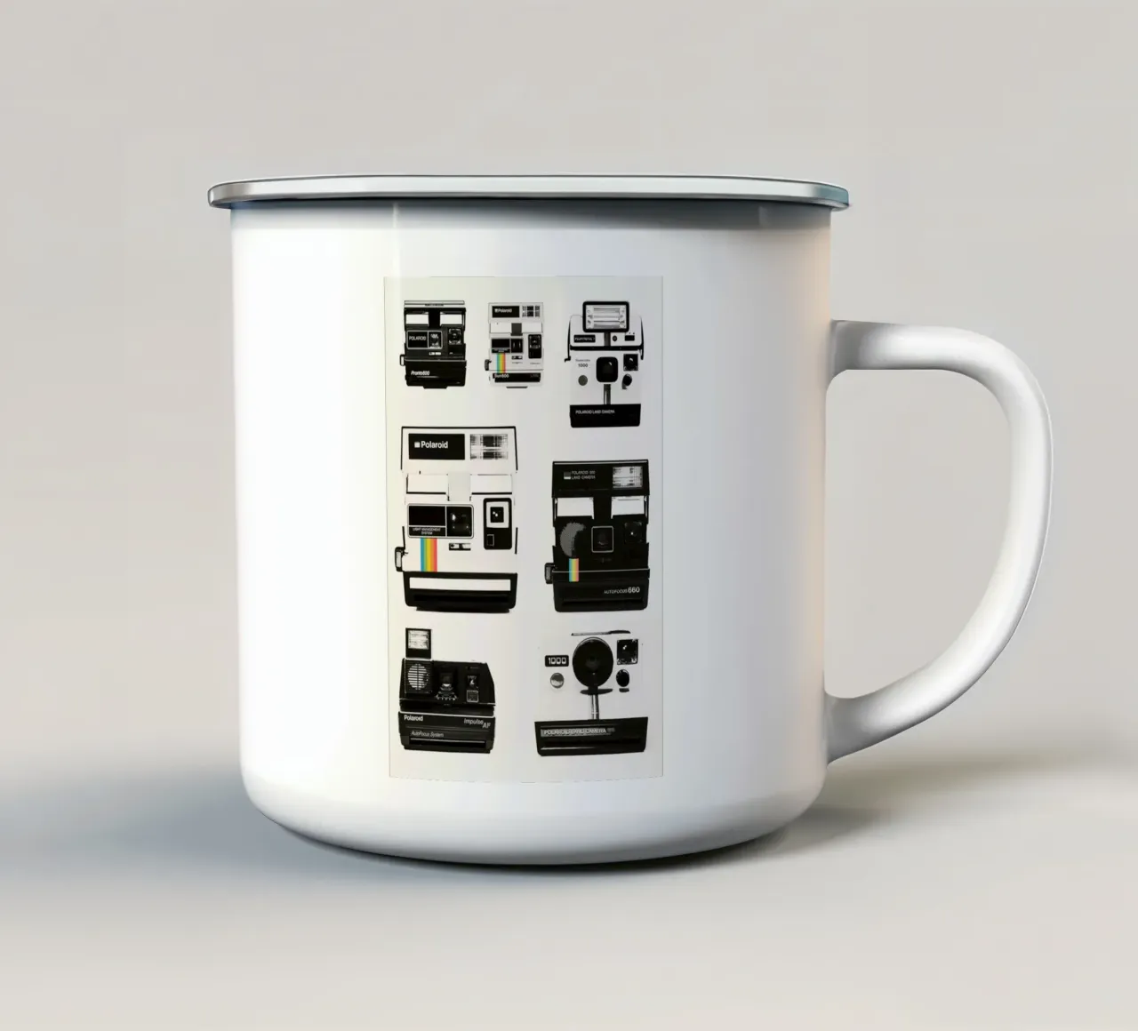 Instant Camera Collection tazza in smalto da Florent Bodart