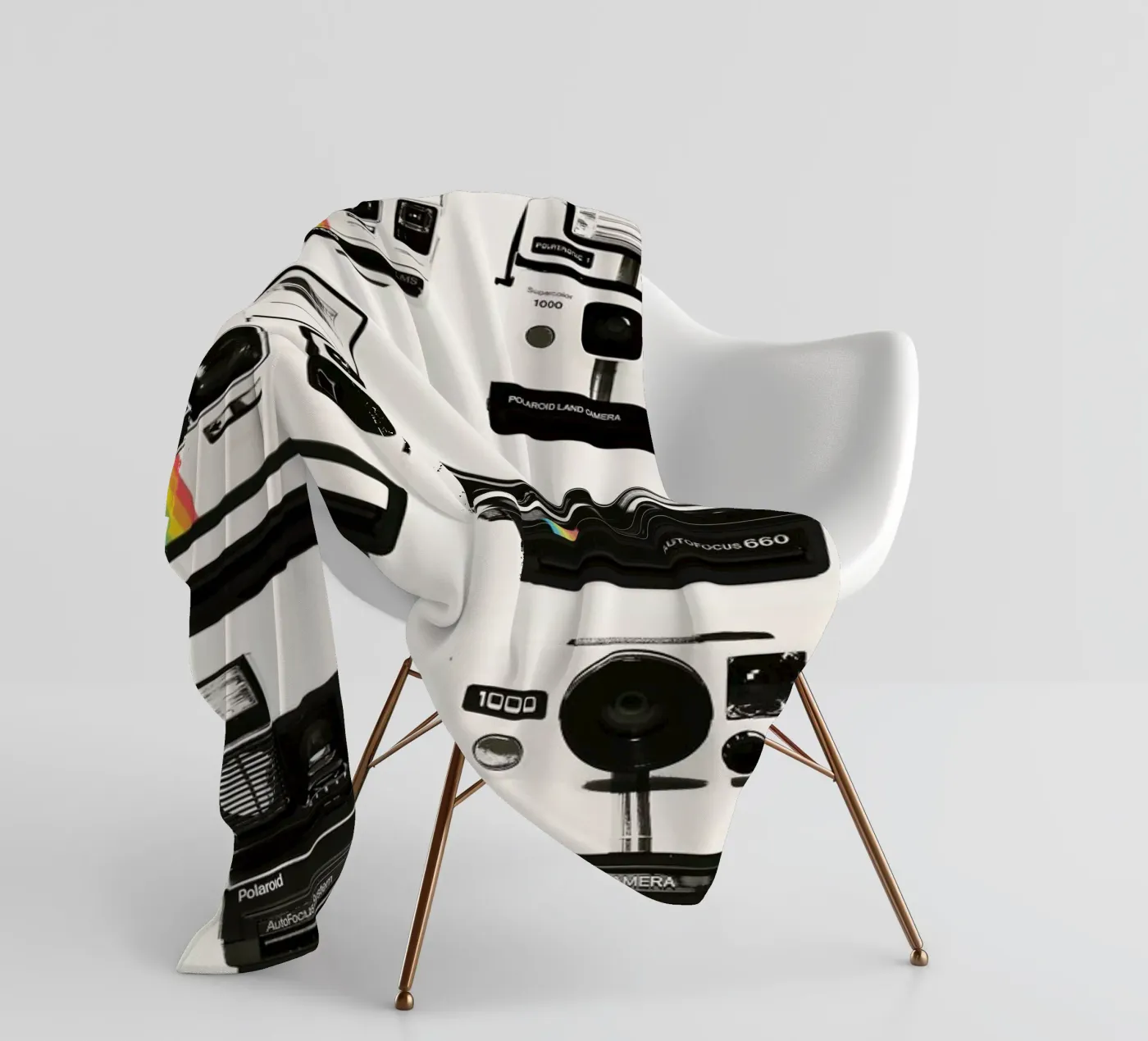 Instant Camera Collection Fleecedecke von Florent Bodart