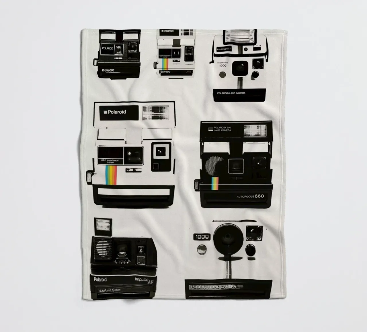 Instant Camera Collection coperta in pile da Florent Bodart