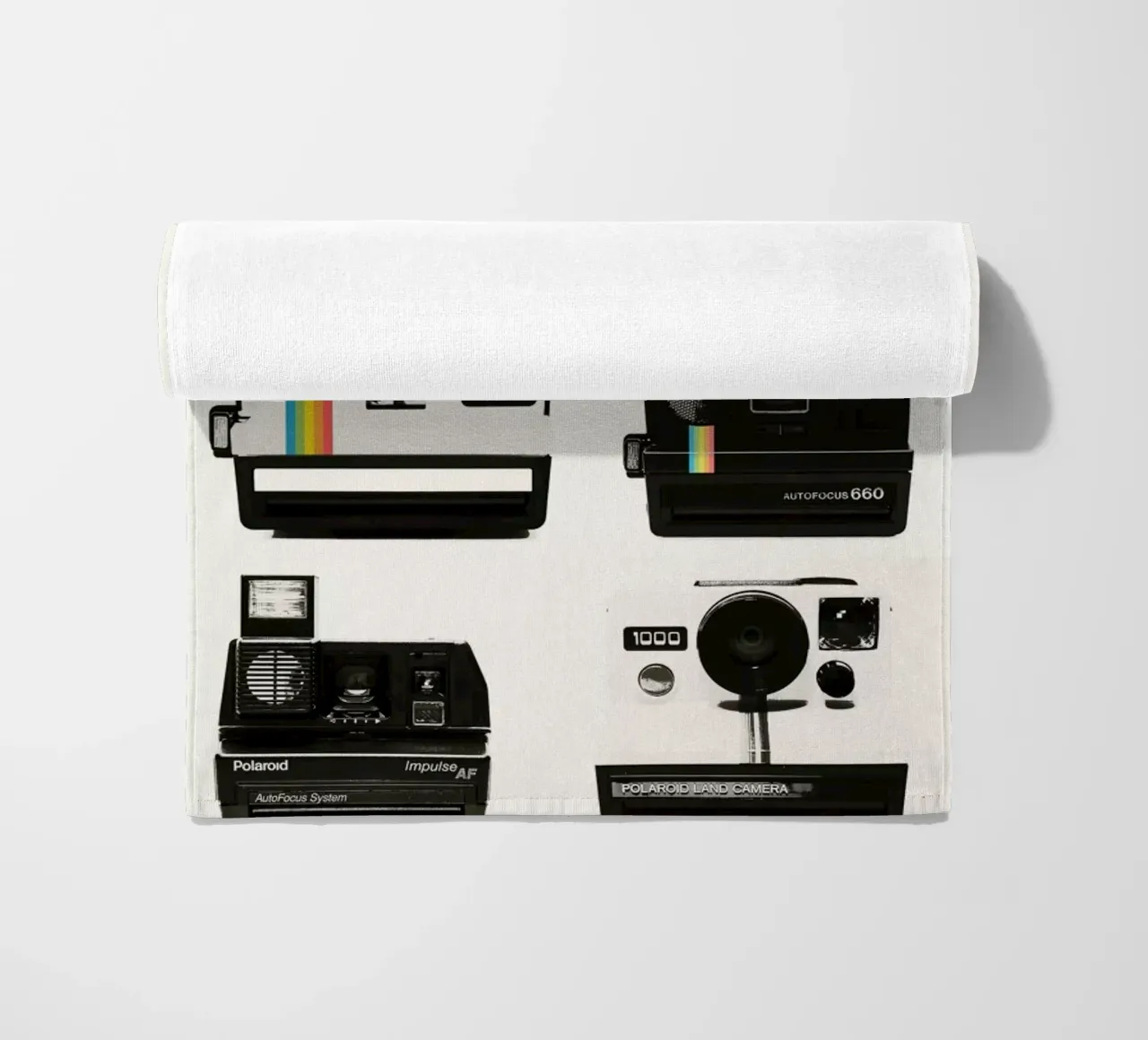 Instant Camera Collection beach towel by Florent Bodart