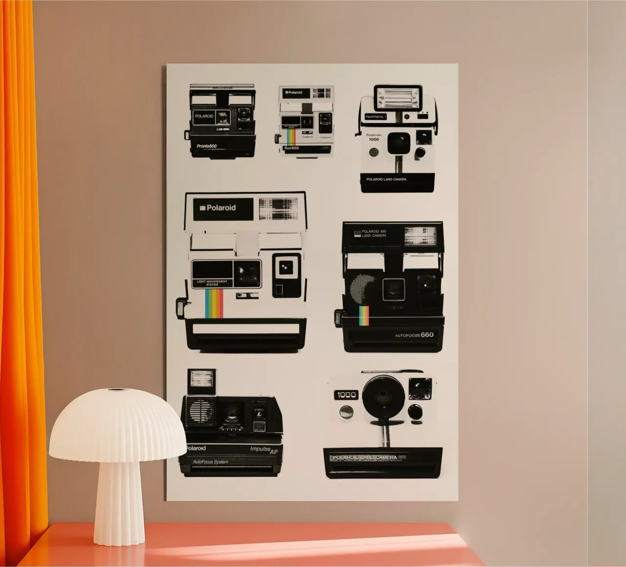 Instant Camera Collection pannello forex da Florent Bodart