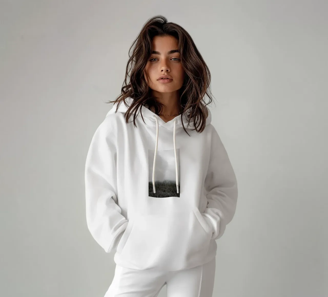 Clouded Forest felpa con cappuccio da Nur Mut