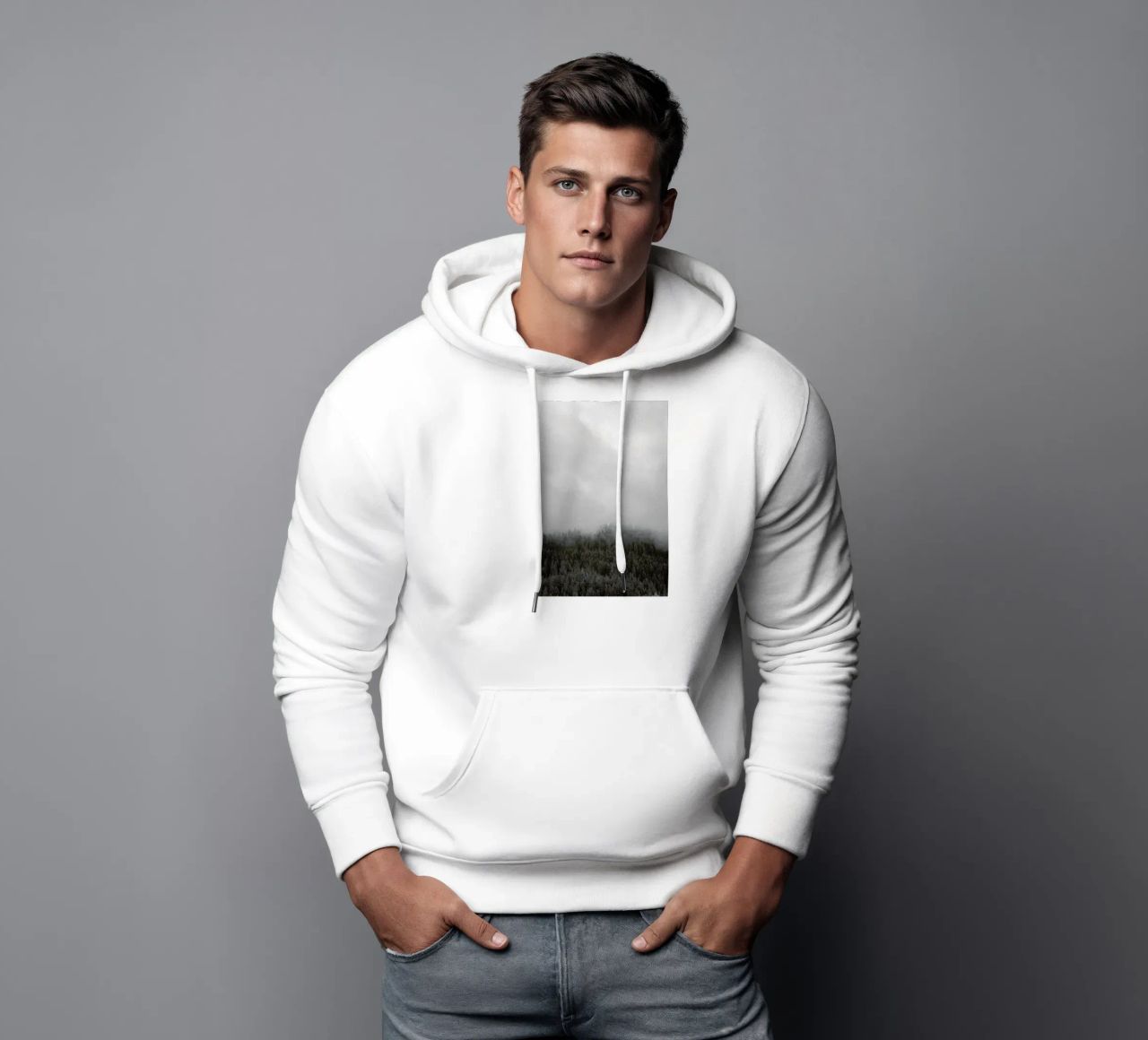 Clouded Forest felpa con cappuccio da Nur Mut