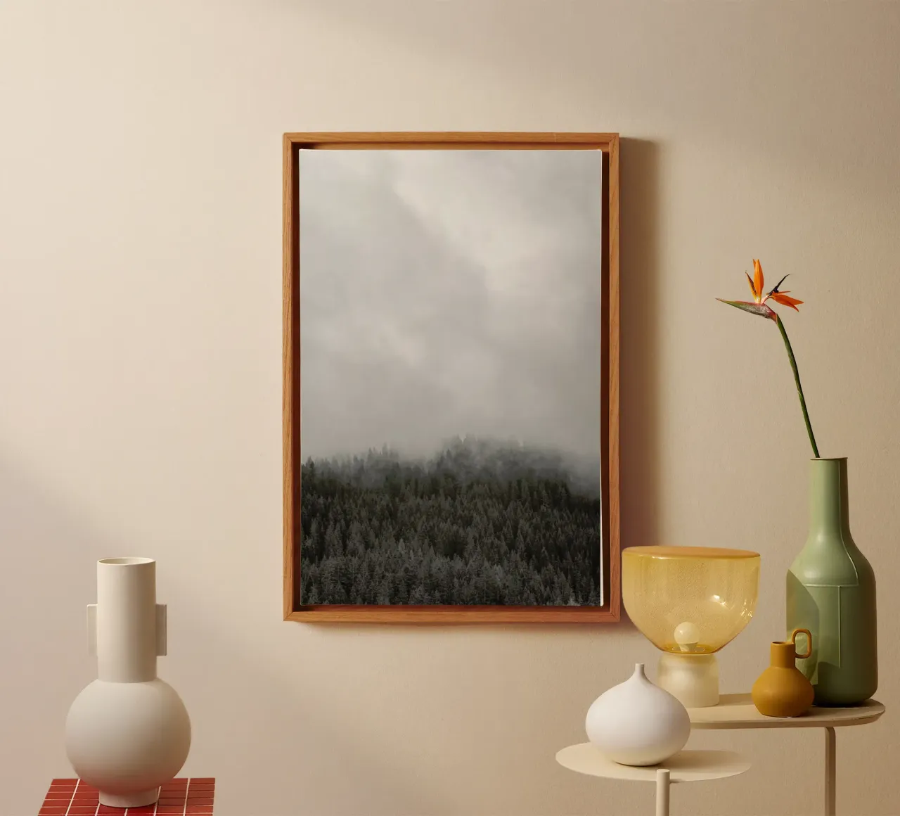 Clouded Forest tela con Cornice a cassetta da Nur Mut