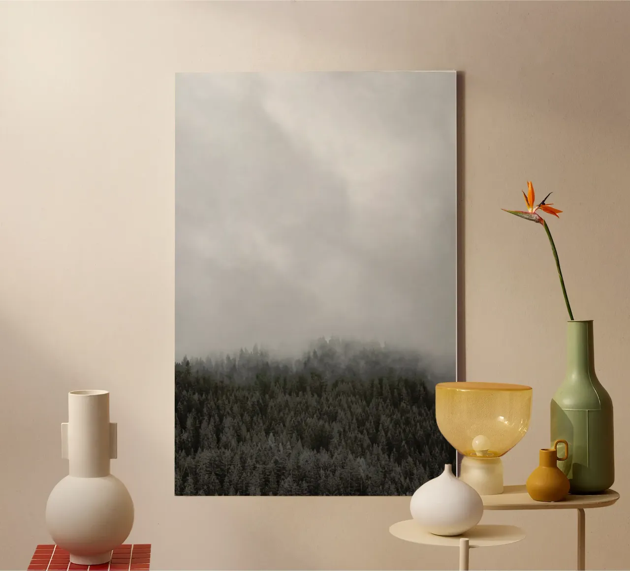 Clouded Forest tela con Cornice a cassetta da Nur Mut