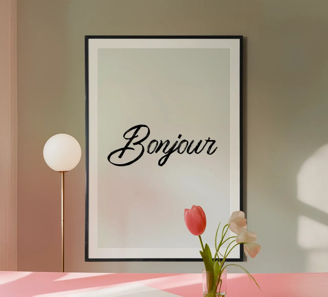 Bonjour poster da typed