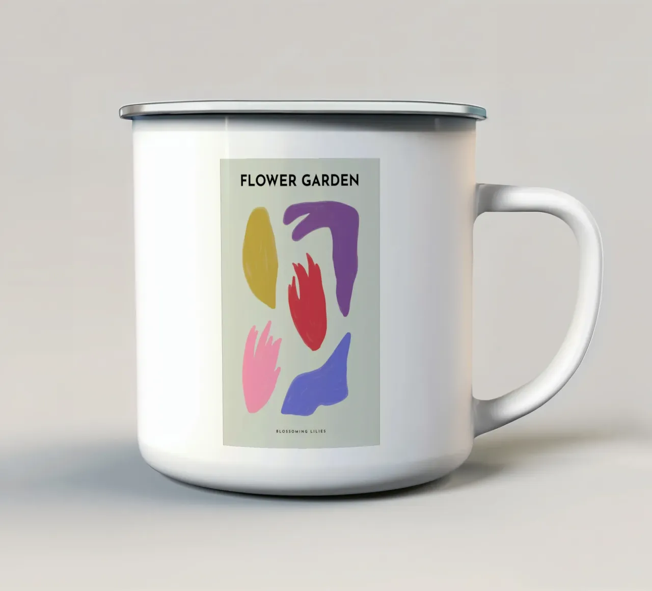 Blossoming Lilies tazza in smalto da Studio One