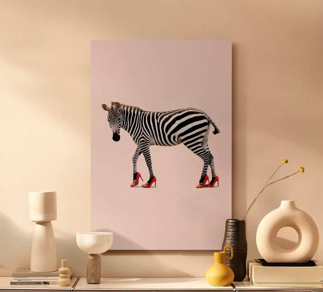 Zebra Heels alluminio dibond da Jonas Loose