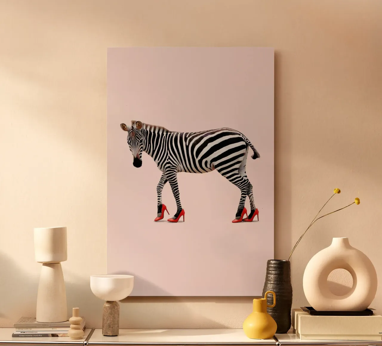 Zebra Heels alluminio dibond da Jonas Loose