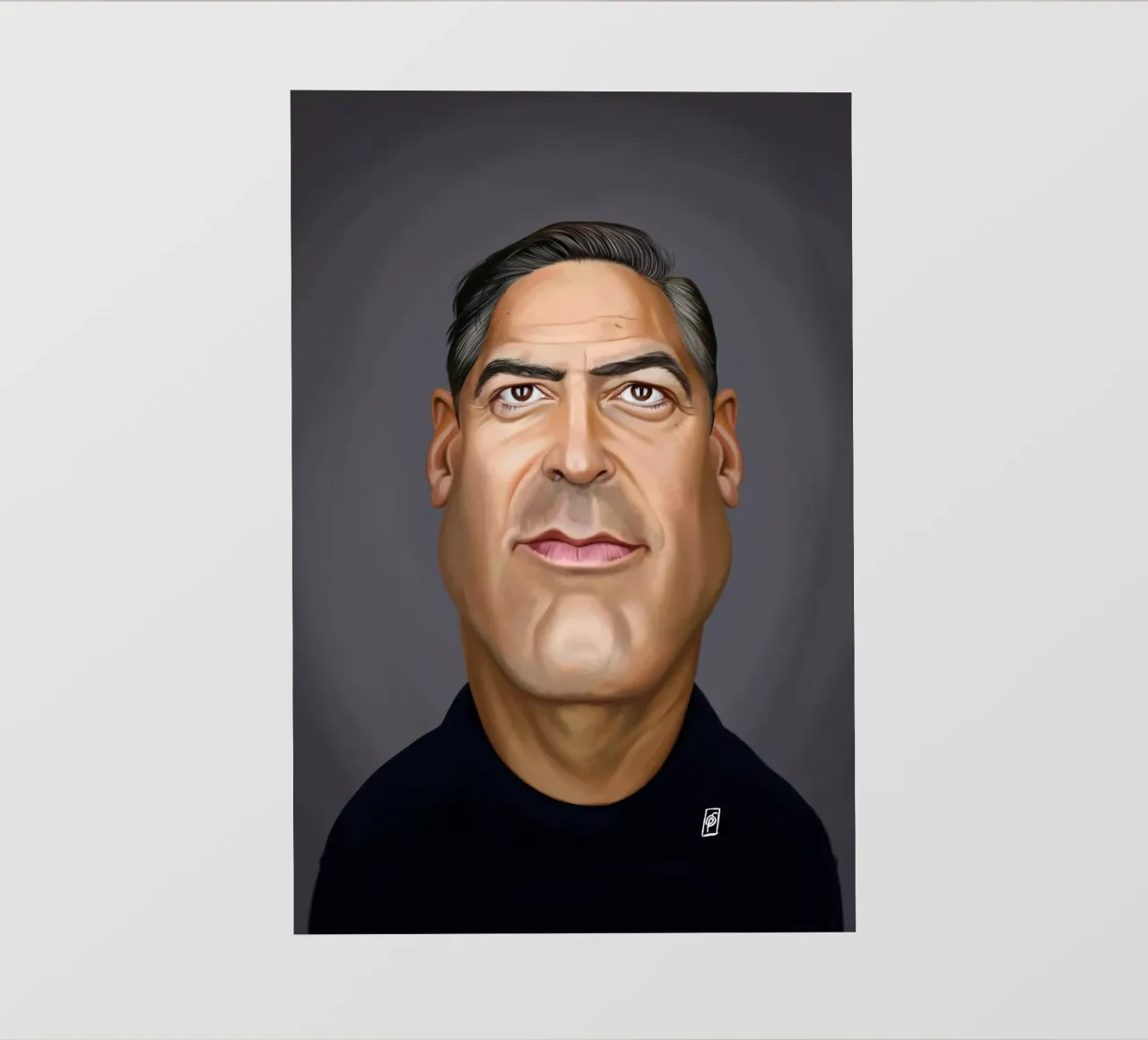 George Clooney telo in pvc da Rob Art | Illustration