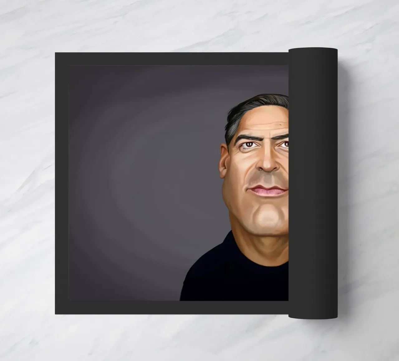 George Clooney zerbino da Rob Art | Illustration