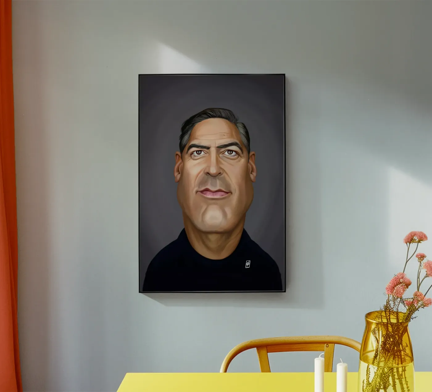 George Clooney plexiglass da Rob Art | Illustration
