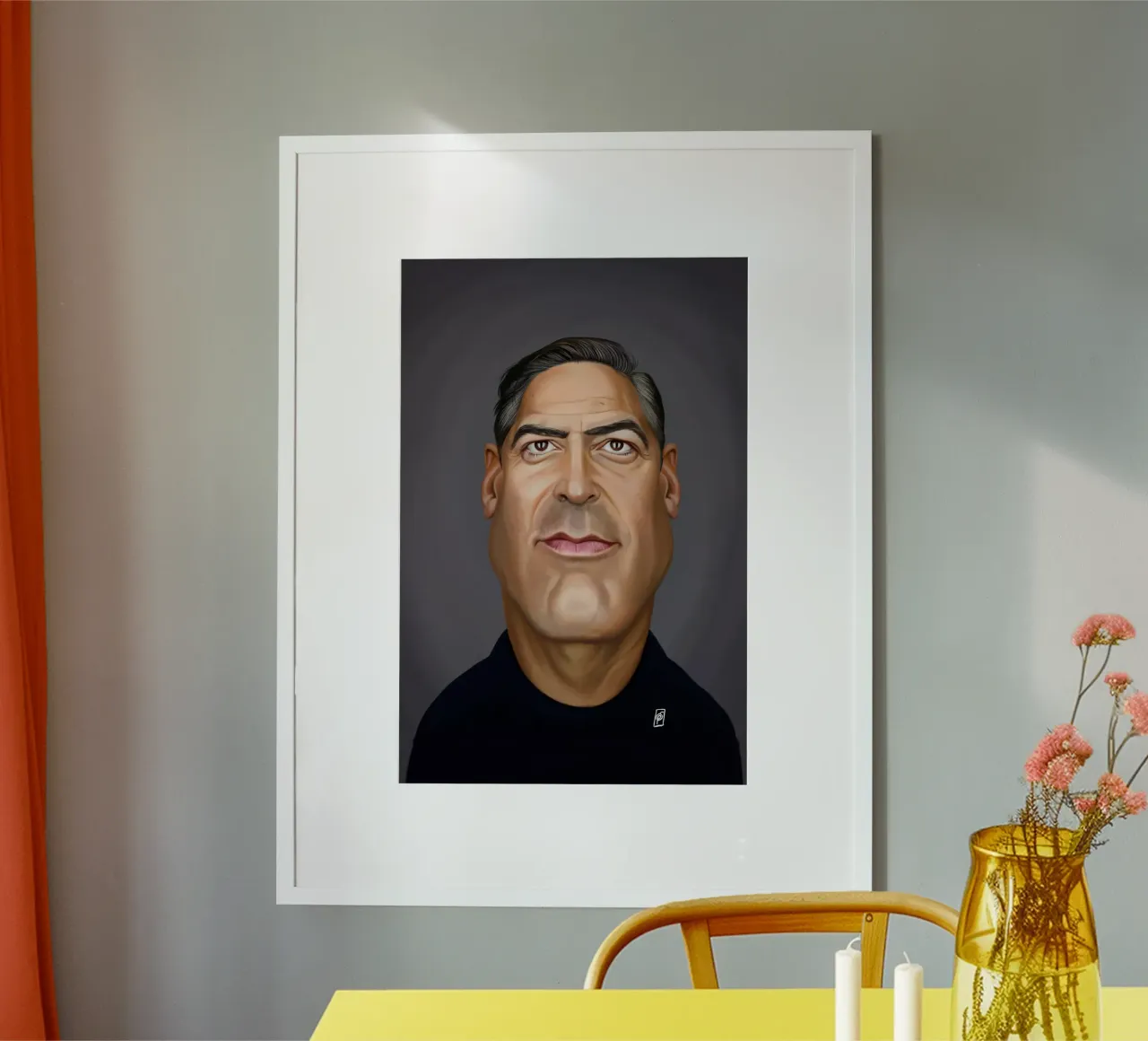 George Clooney carta hahnemühle da Rob Art | Illustration