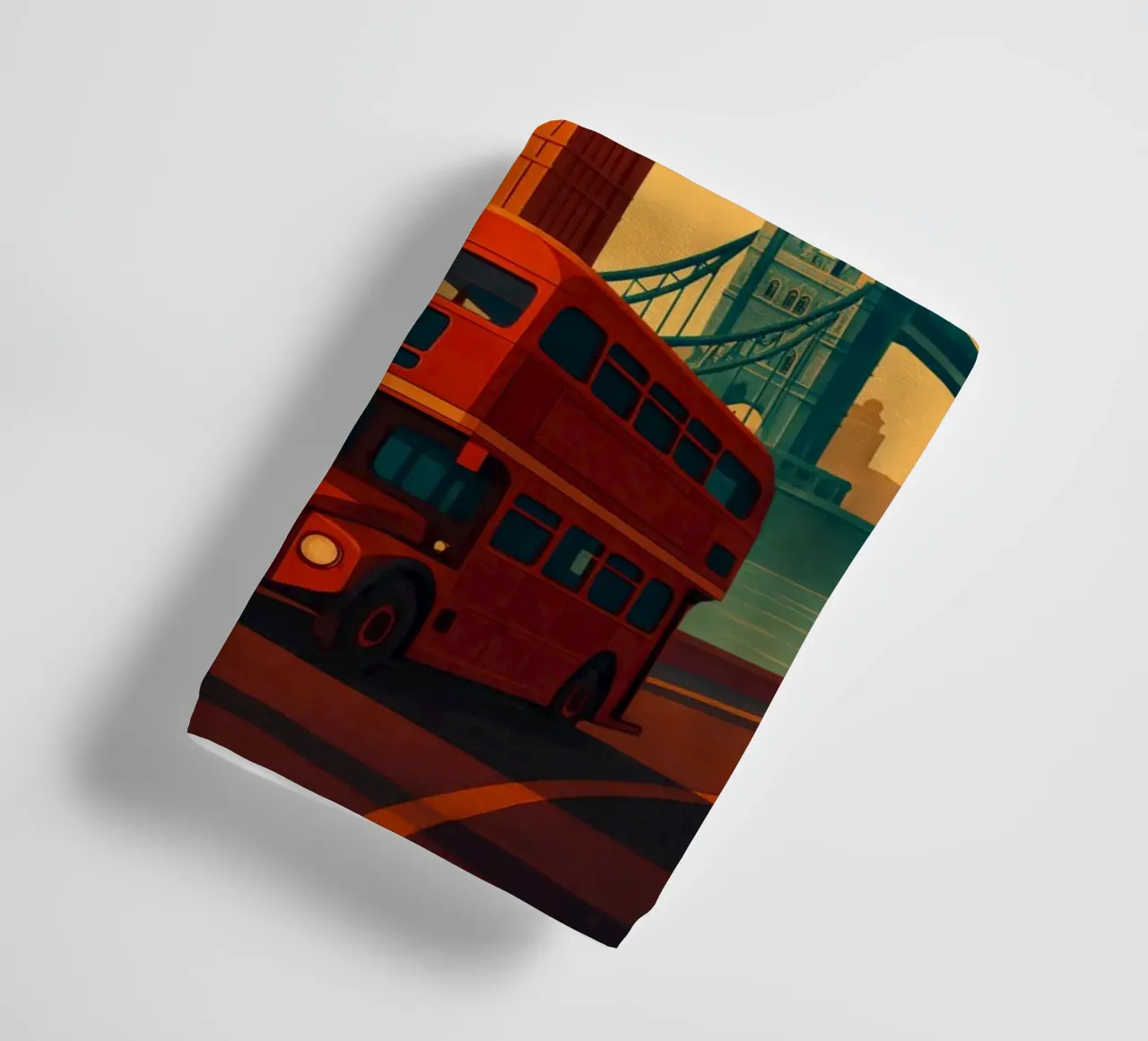 Affiche de voyage de Londres - Big Ben et coucher de soleil UK Cityscape serviette de bain de Wanderlust