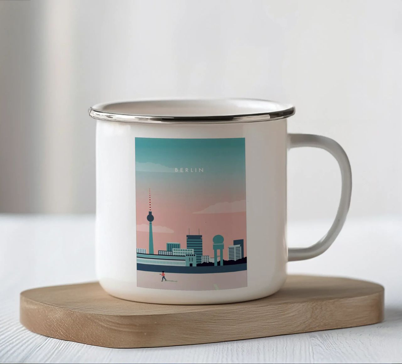 Berlin tazza in smalto da Katinka Reinke