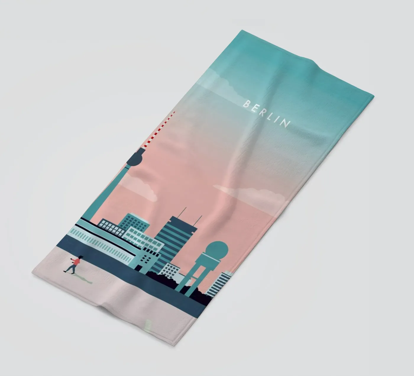 Berlin beach towel by Katinka Reinke