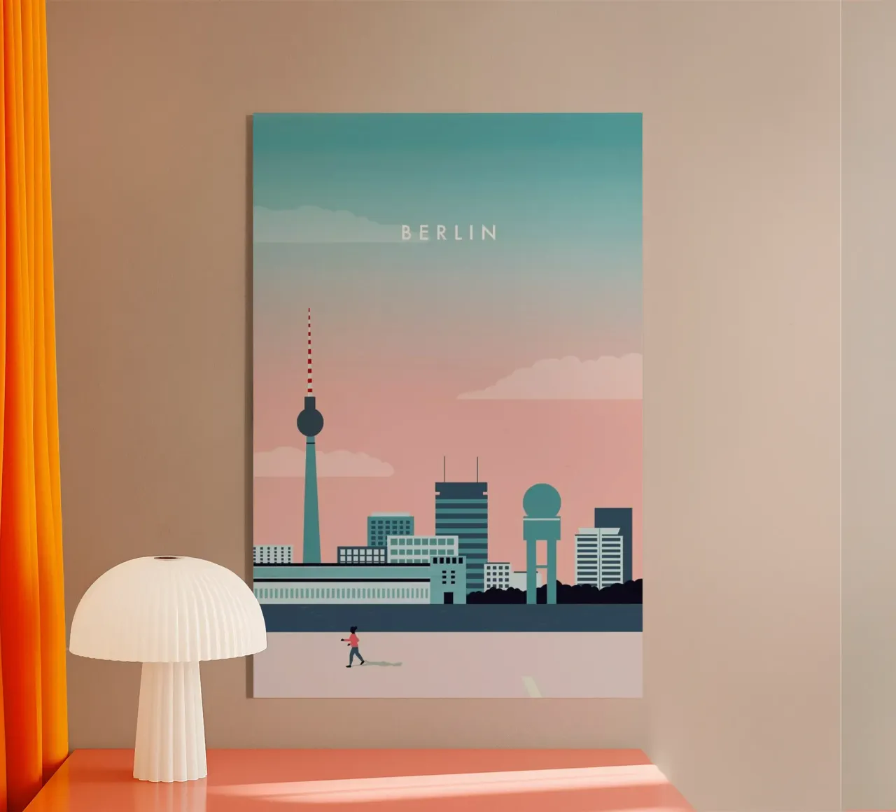 Berlin acryl van Katinka Reinke