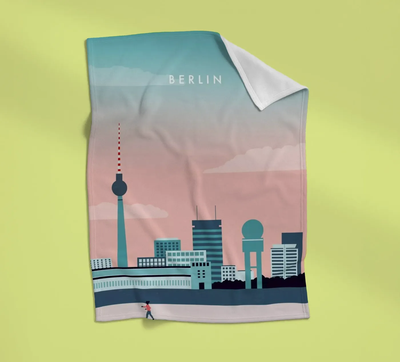 Berlin fleecedeken van Katinka Reinke