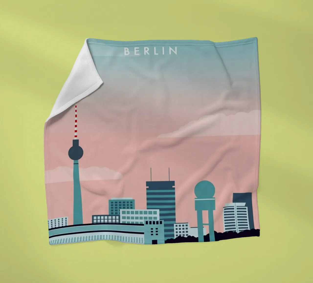 Berlin Fleecedecke von Katinka Reinke