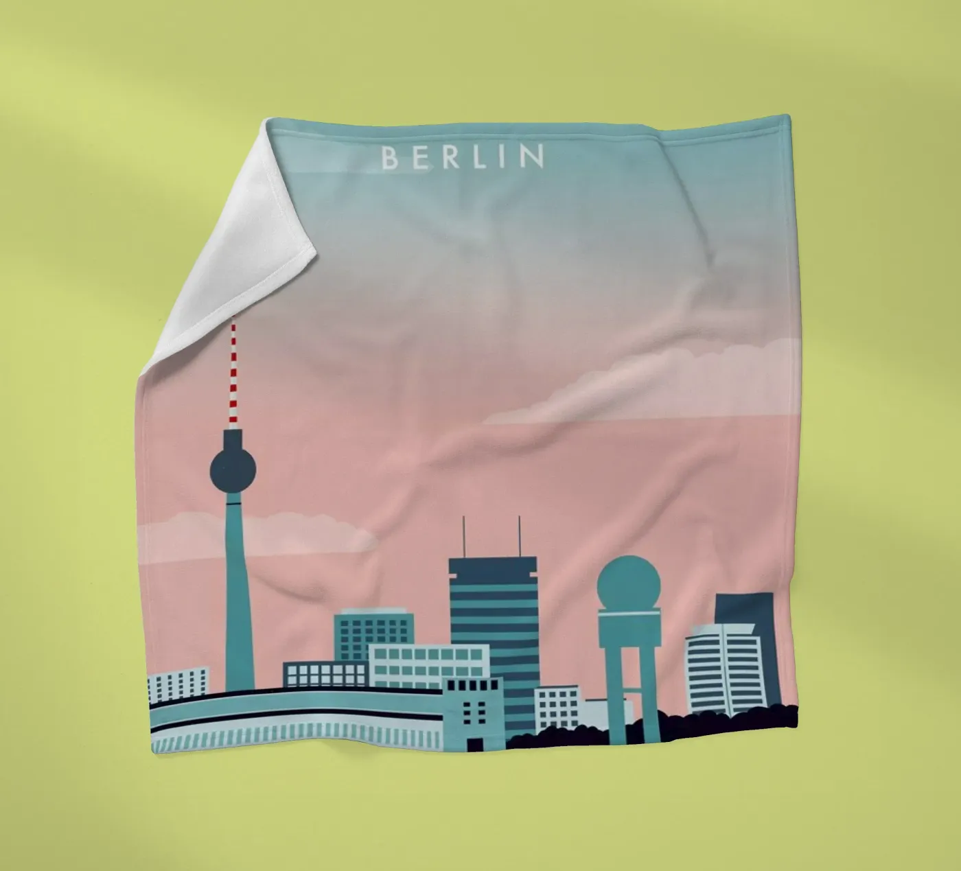 Berlin fleecedeken van Katinka Reinke