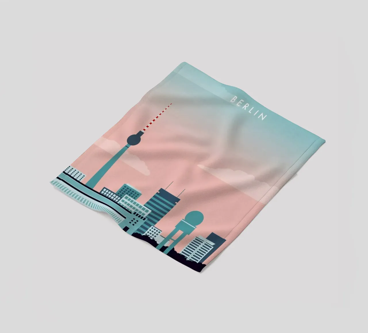 Berlin Fleecedecke von Katinka Reinke