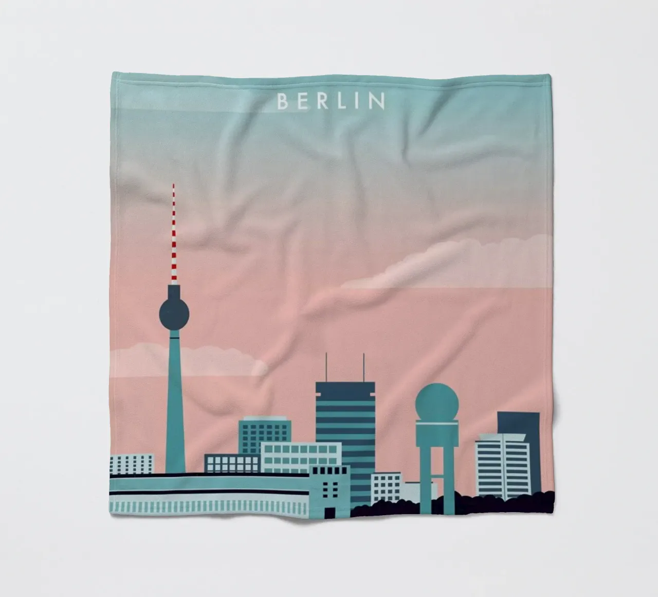 Berlin Fleecedecke von Katinka Reinke