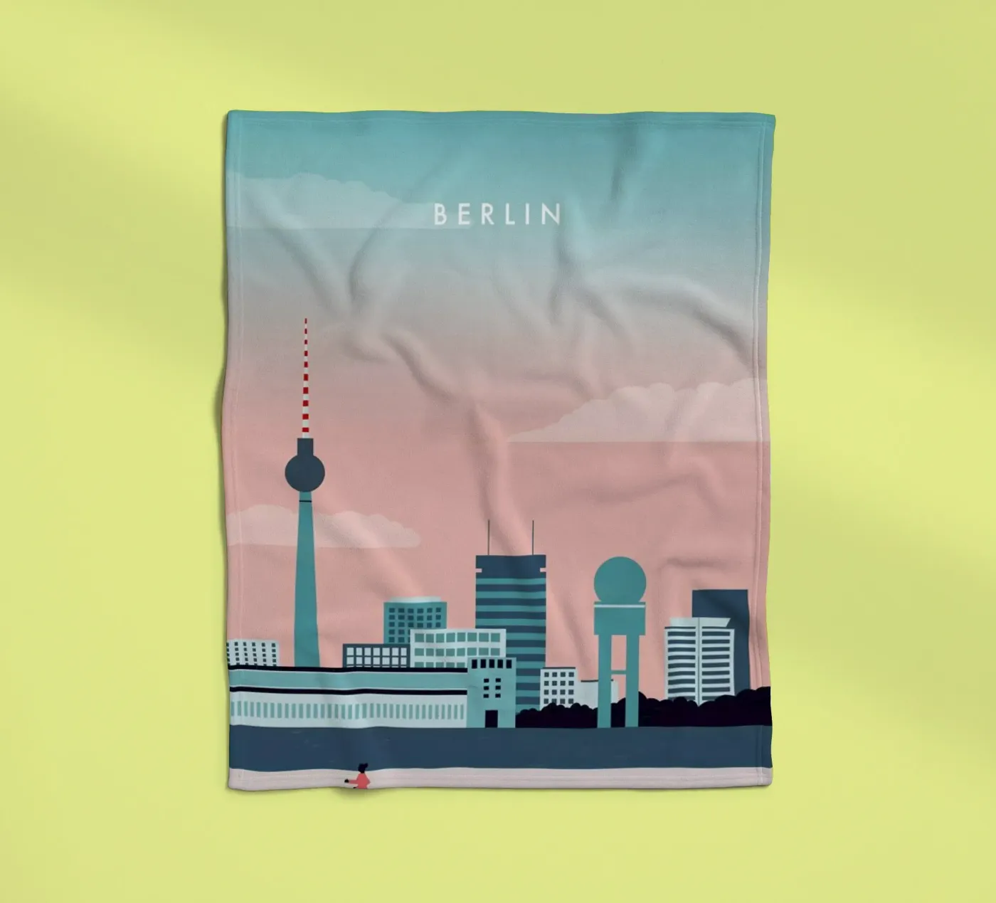 Berlin fleecedeken van Katinka Reinke