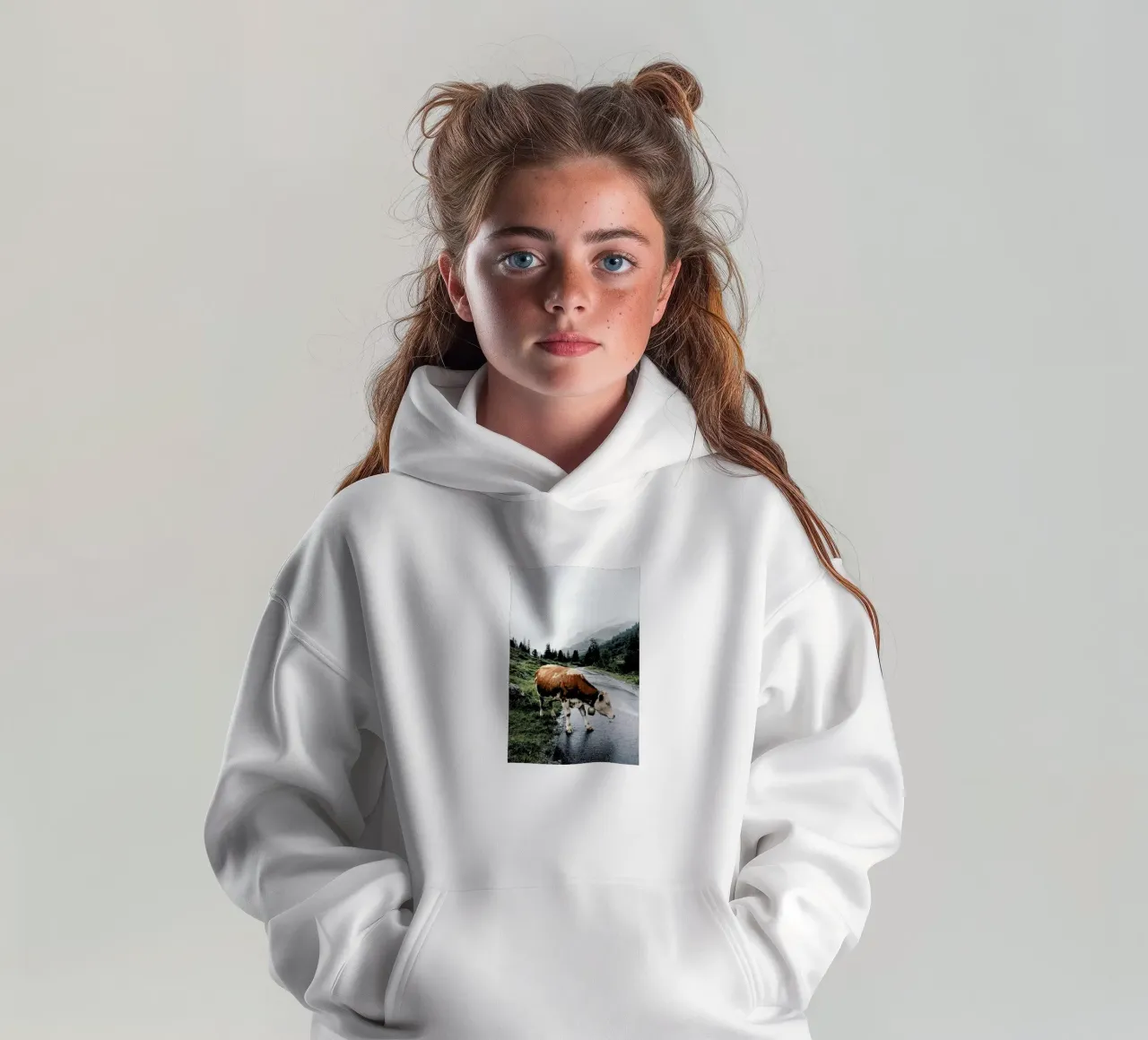 Making Moo-ves felpa bambino con cappuccio da Natural Kingdom