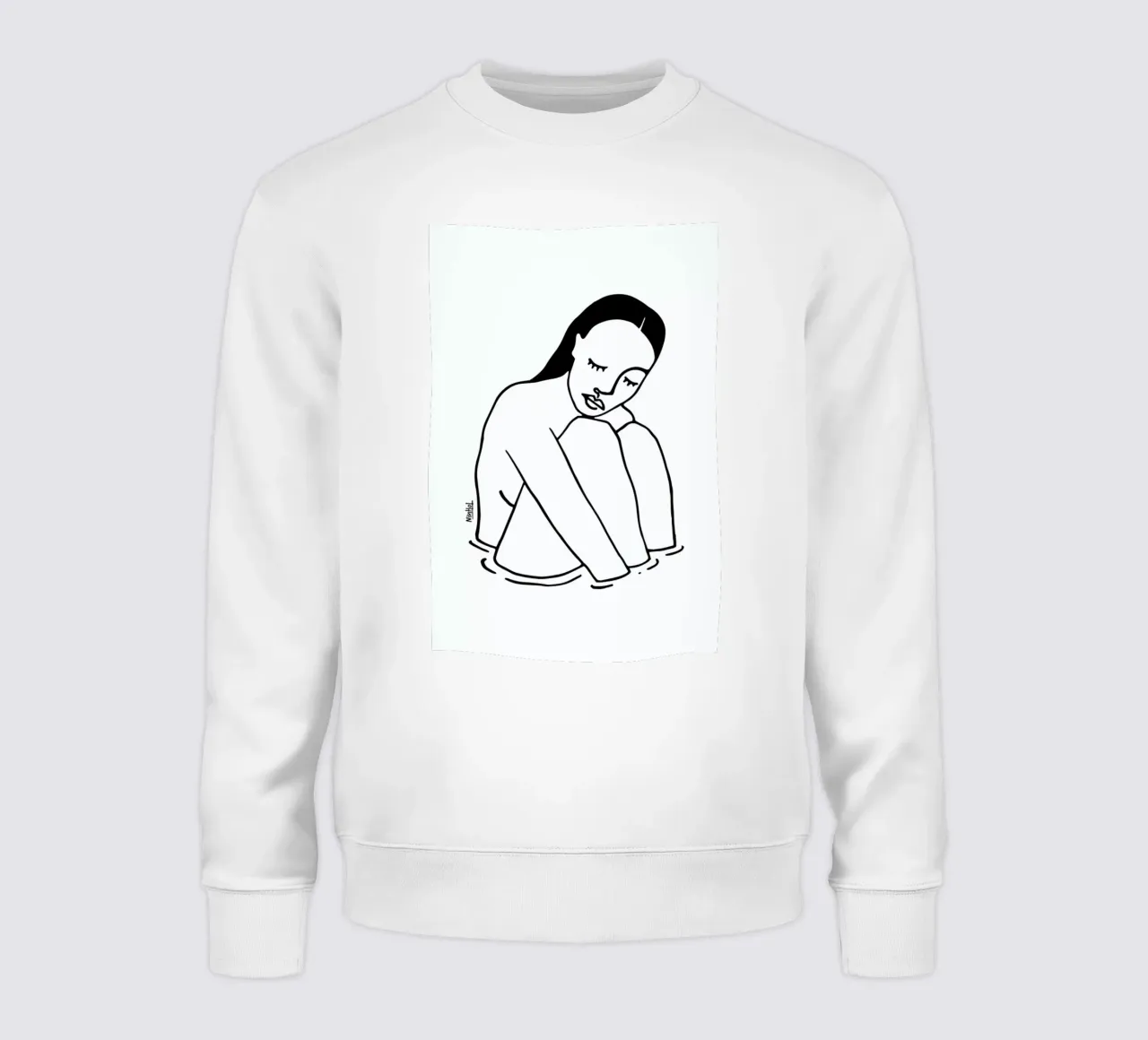 Alone Line felpa da Ninhol