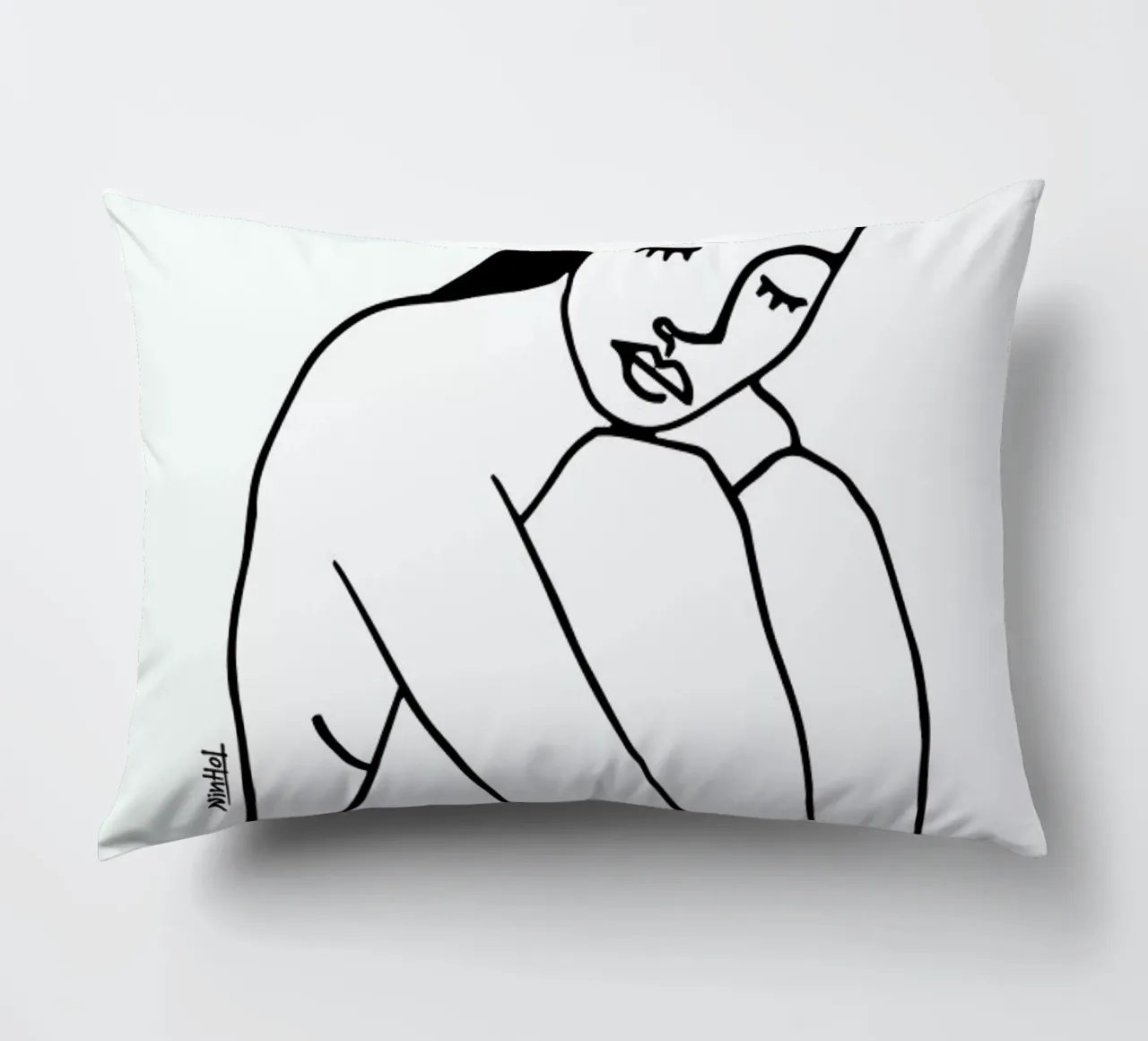 Alone Line cuscino da Ninhol