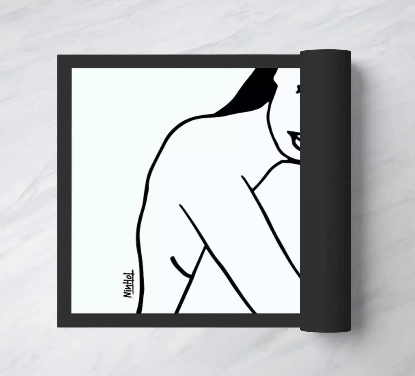 Alone Line doormat by Ninhol