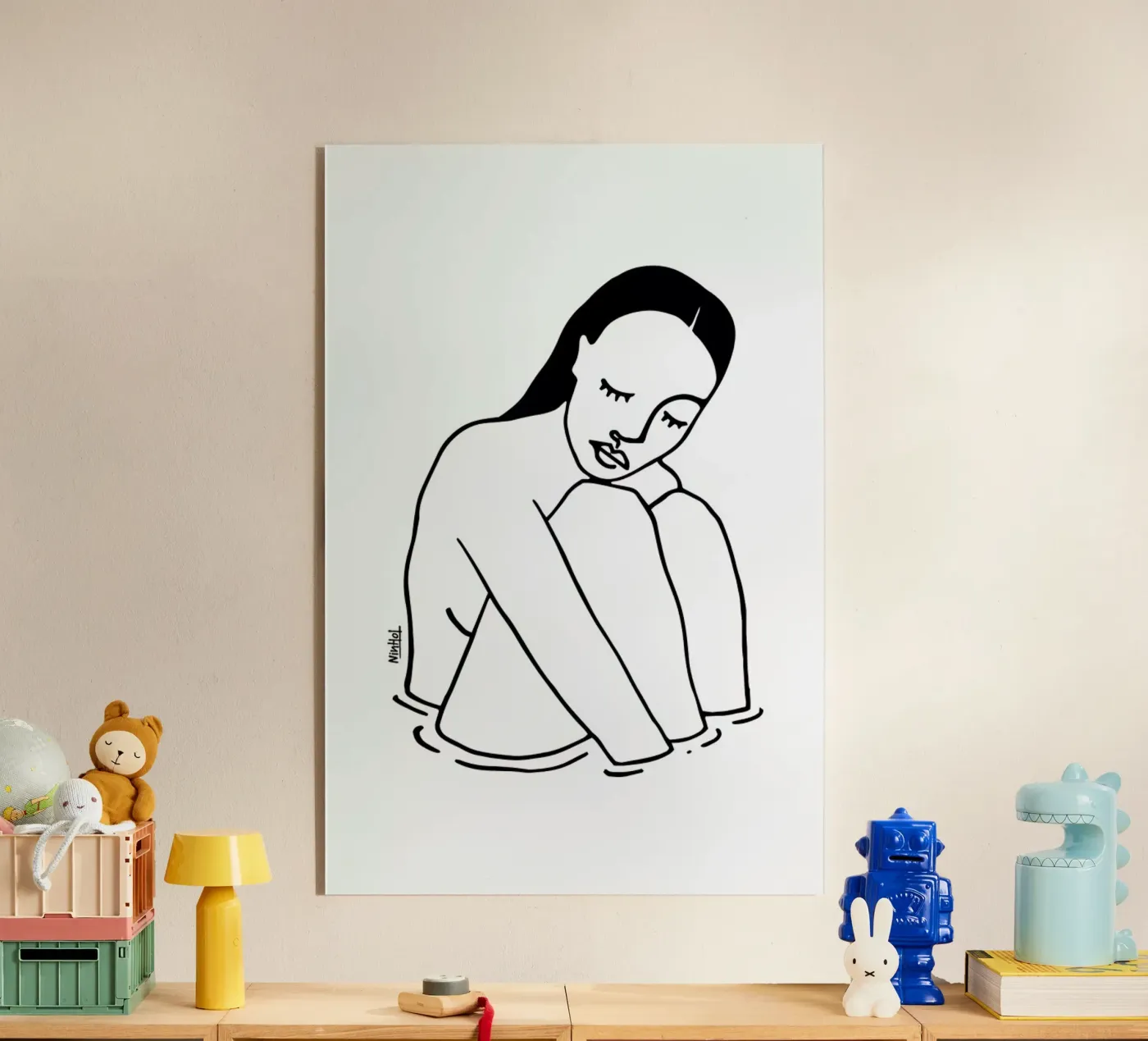 Alone Line plexiglas de Ninhol