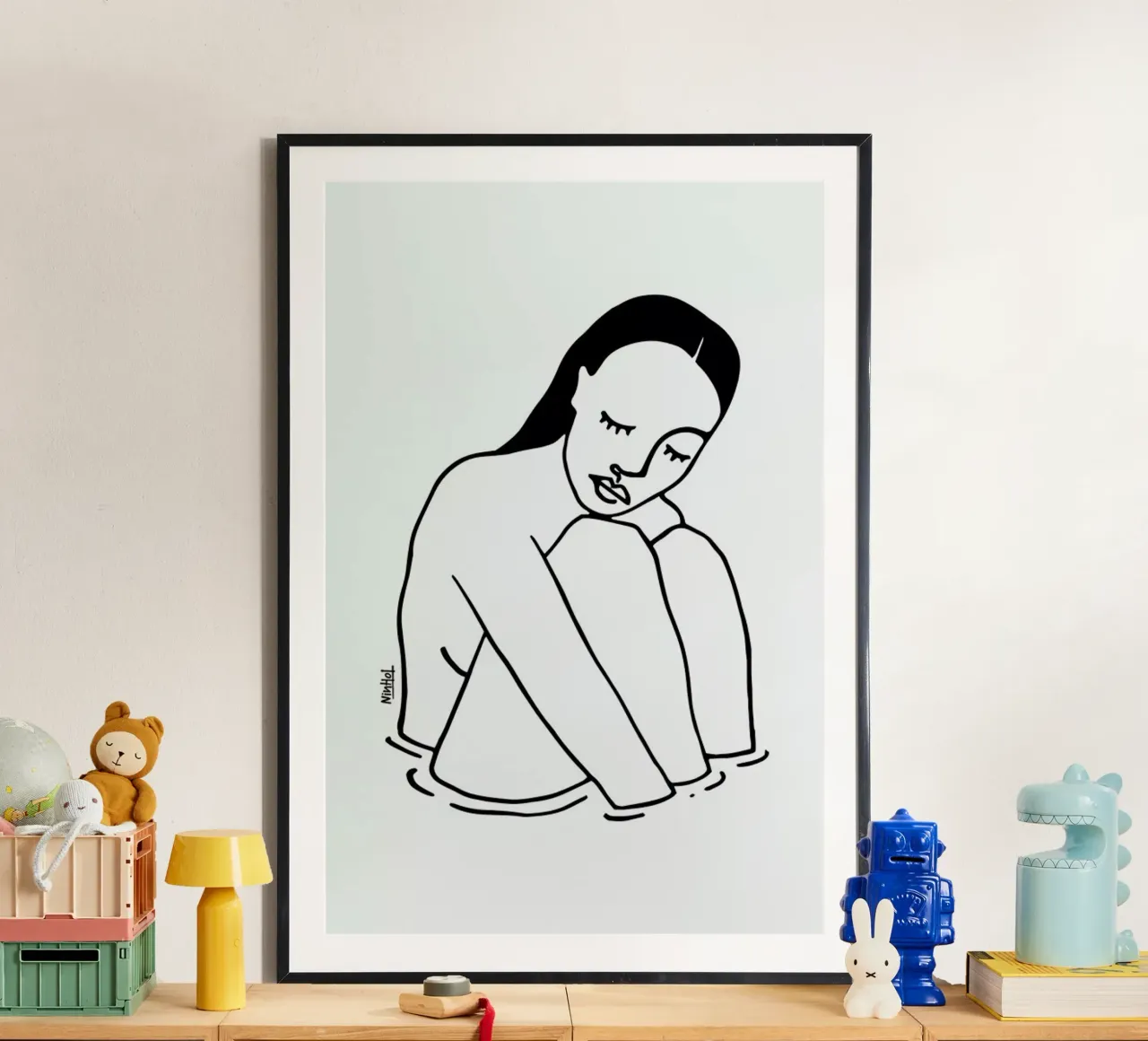 Alone Line poster da Ninhol