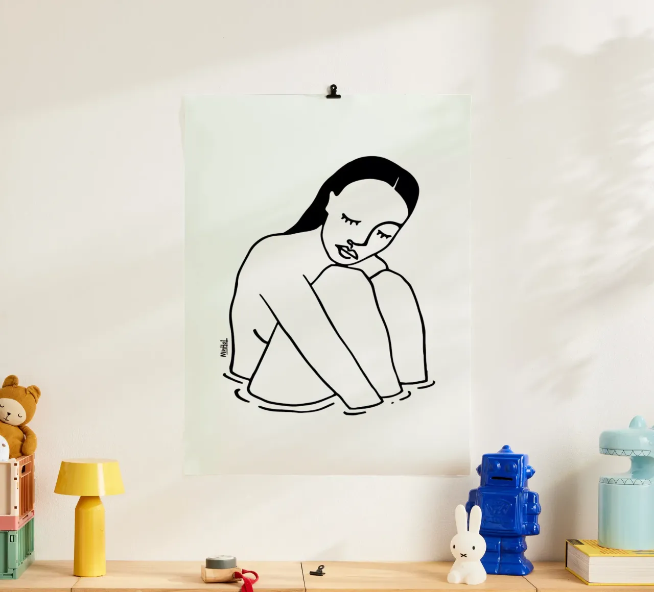 Alone Line poster da Ninhol