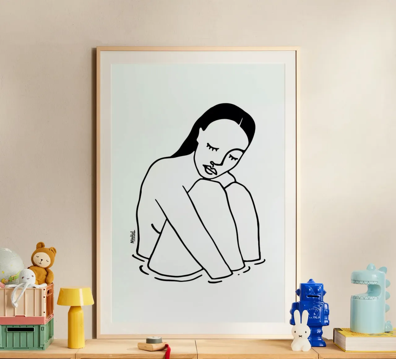 Alone Line poster da Ninhol