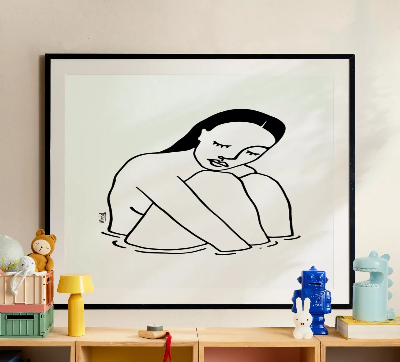 Alone Line poster da Ninhol