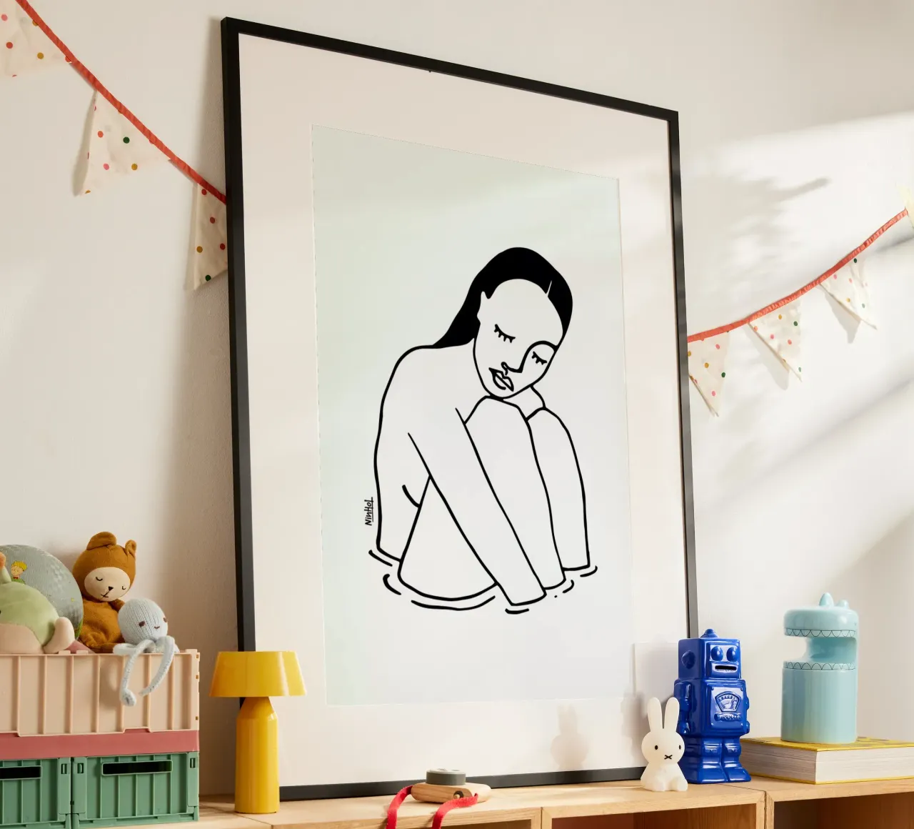 Alone Line poster da Ninhol