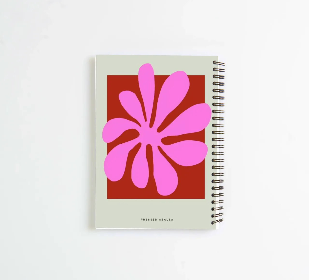 Pressed Azalea spiral notebook by Studio One