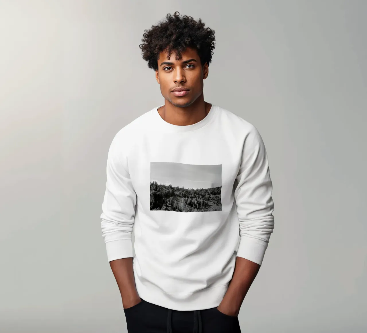 Trees On The Ridge sweatshirt by Nur Mut