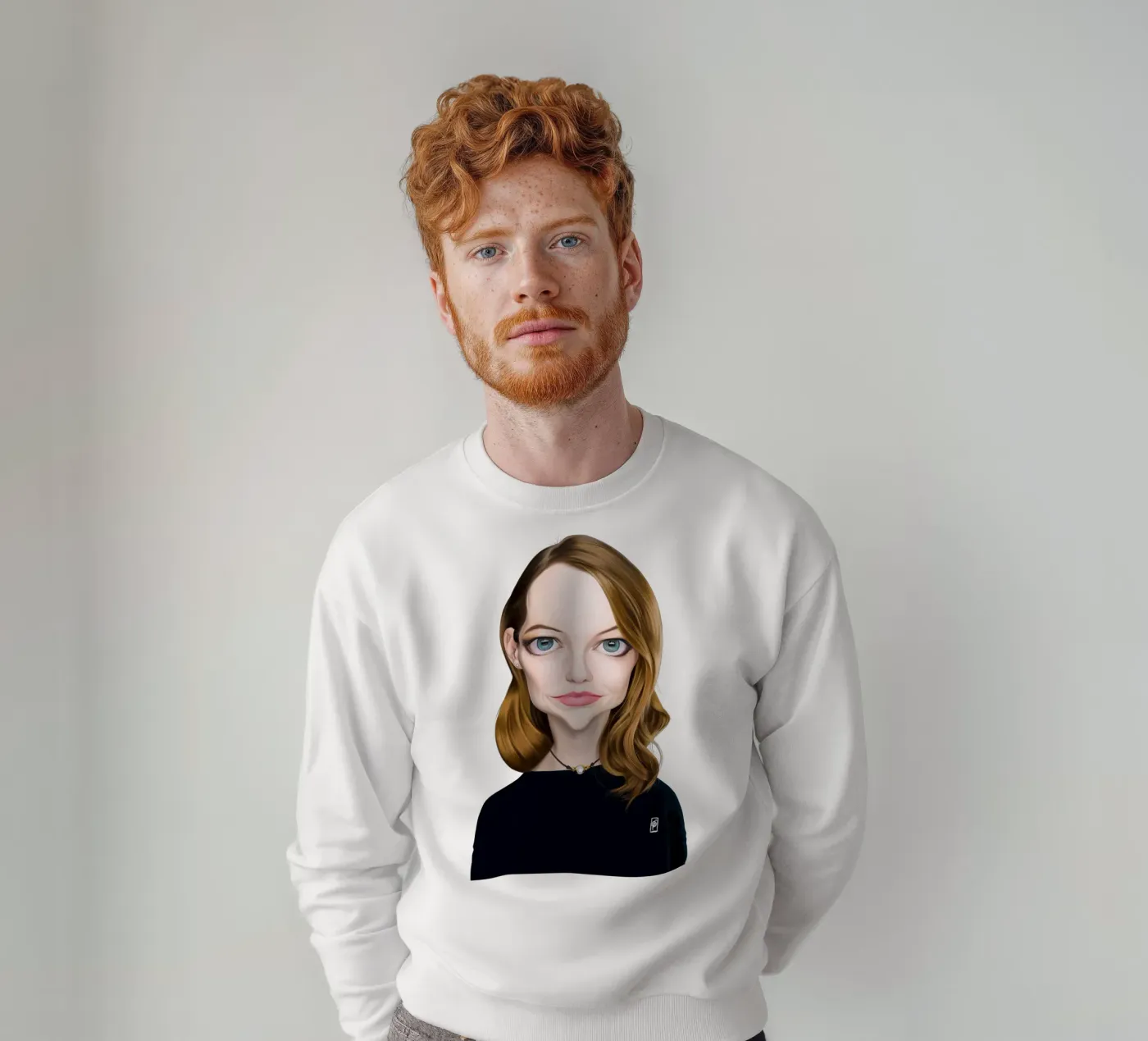 Emma Stone felpa da Rob Art | Illustration