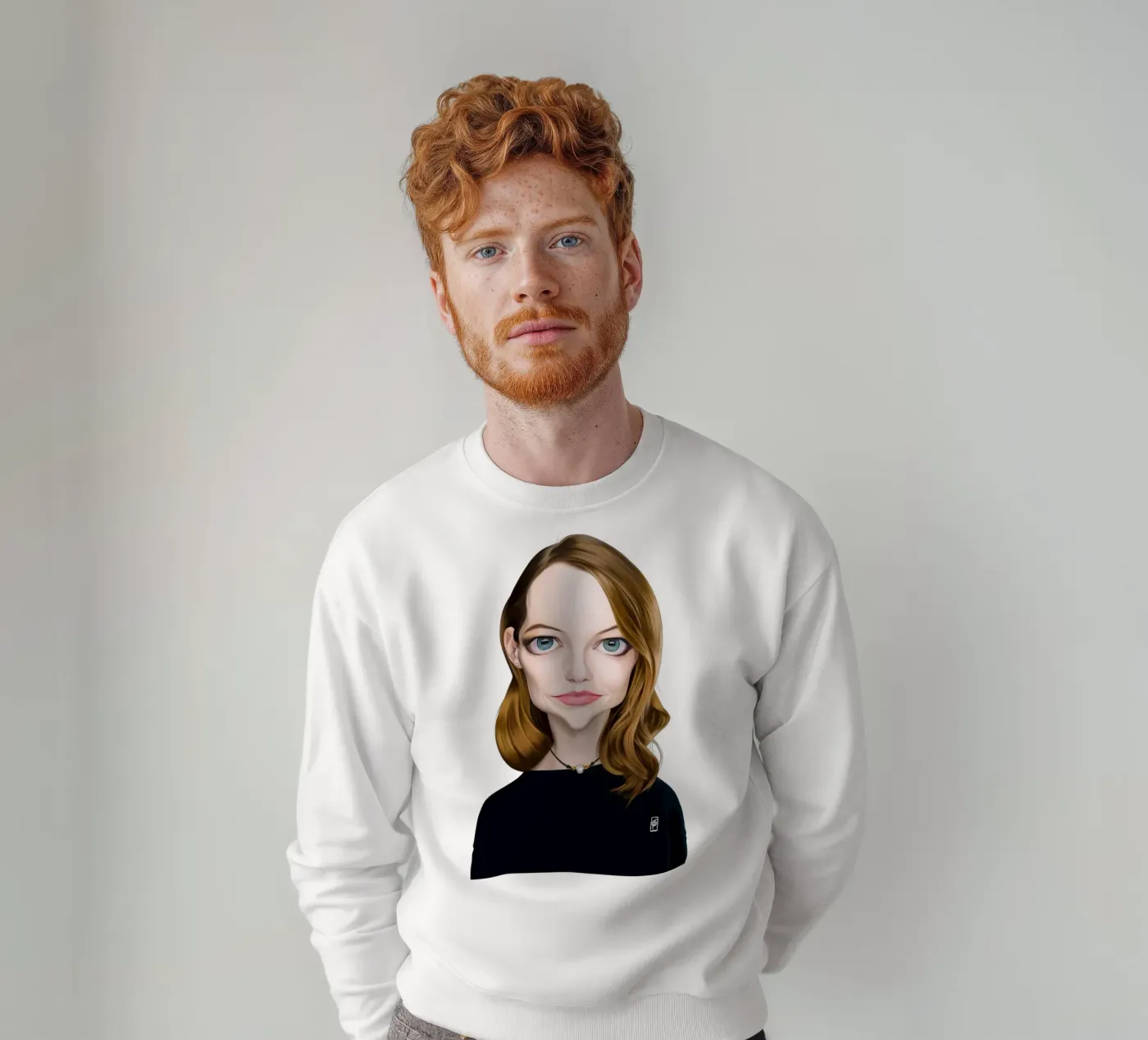 Emma Stone felpa da Rob Art | Illustration