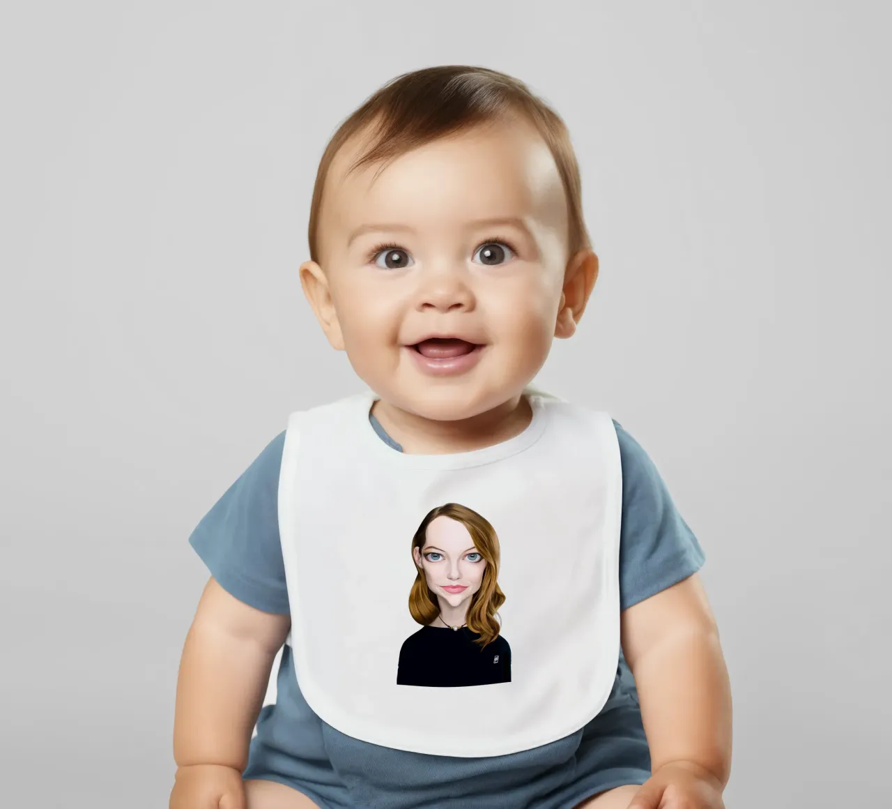 Emma Stone bavaglino da Rob Art | Illustration