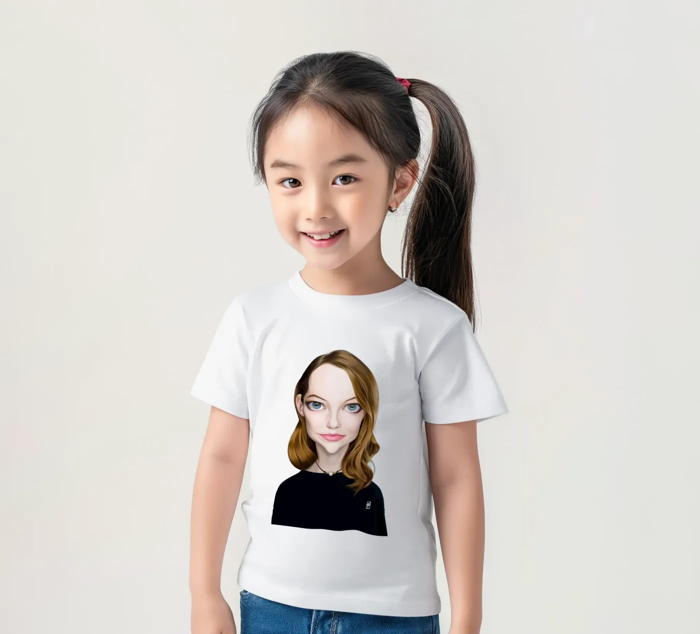 Emma Stone t-shirt bambini da Rob Art | Illustration