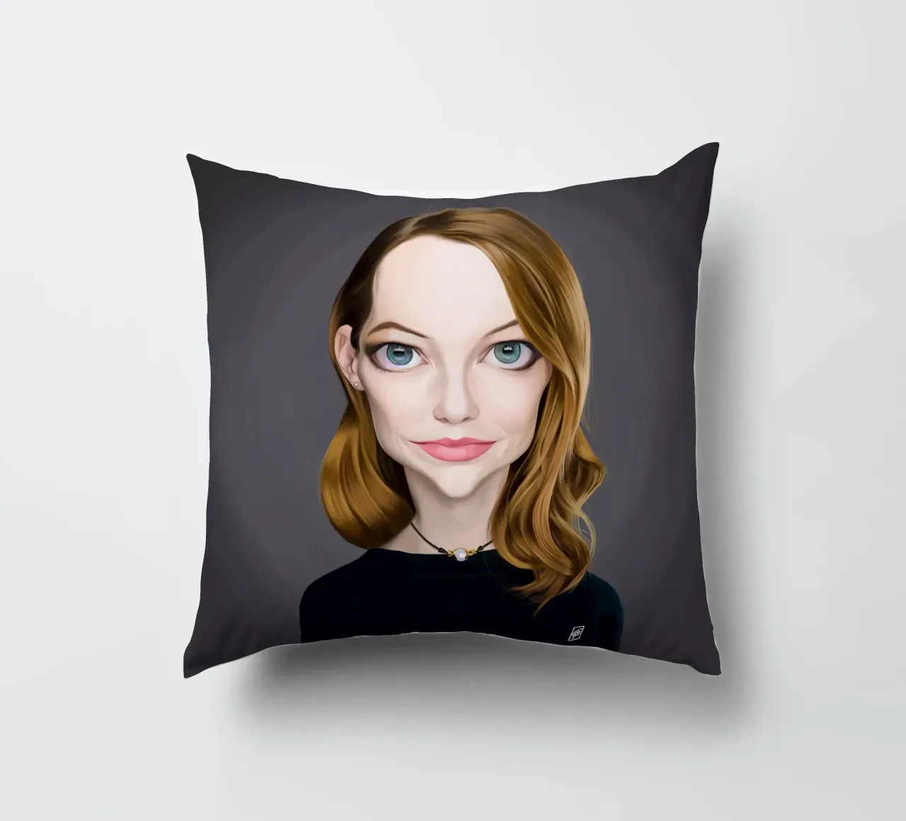 Emma Stone cuscino da Rob Art | Illustration