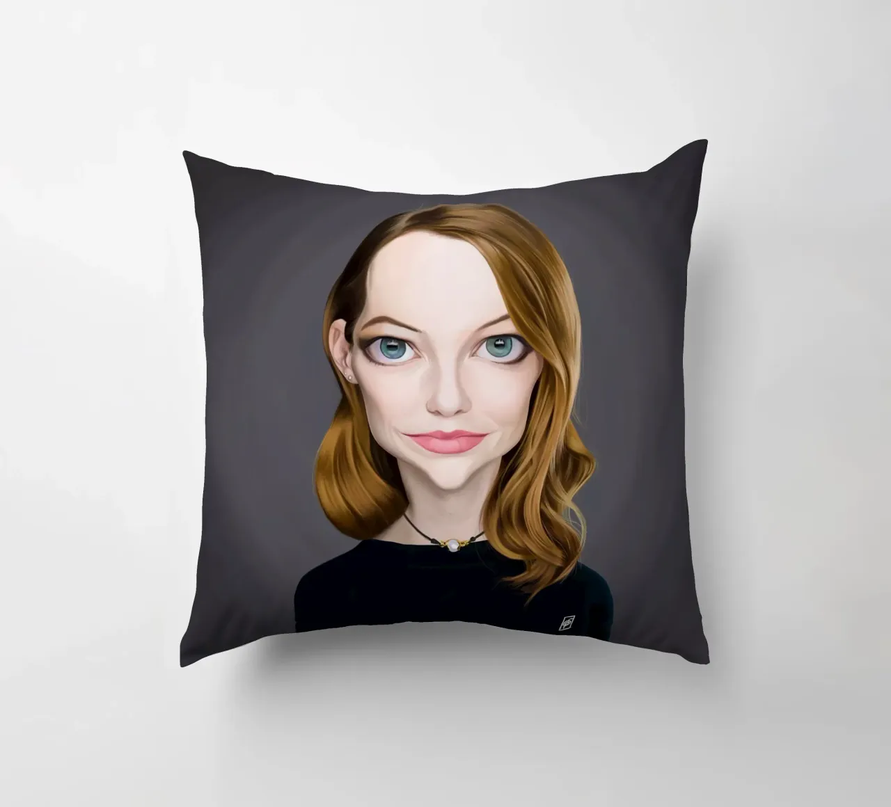 Emma Stone cuscino da Rob Art | Illustration