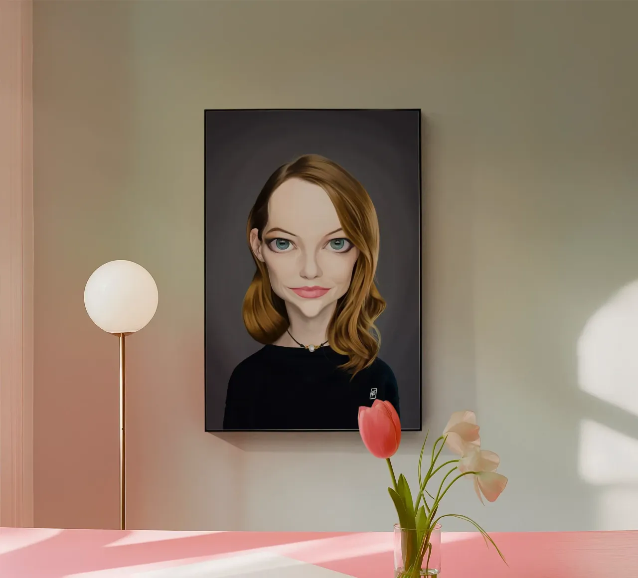 Emma Stone Acryl-Glas von Rob Art | Illustration