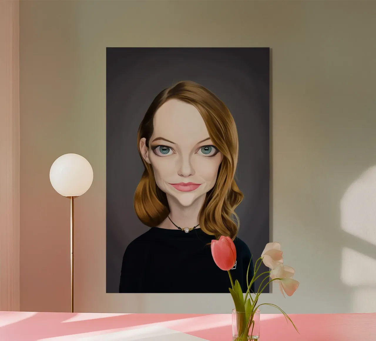 Emma Stone Acryl-Glas von Rob Art | Illustration