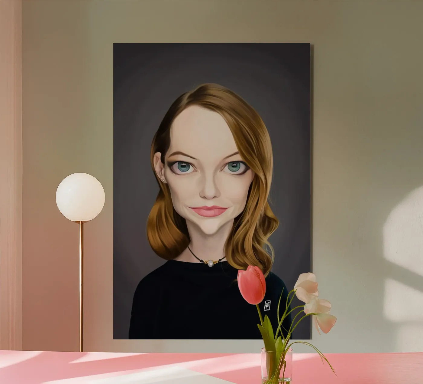 Emma Stone forex plate by Rob Art | Illustration